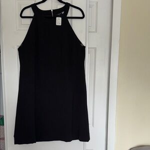 Elegant Black Sleeveless Dress. Brazilian